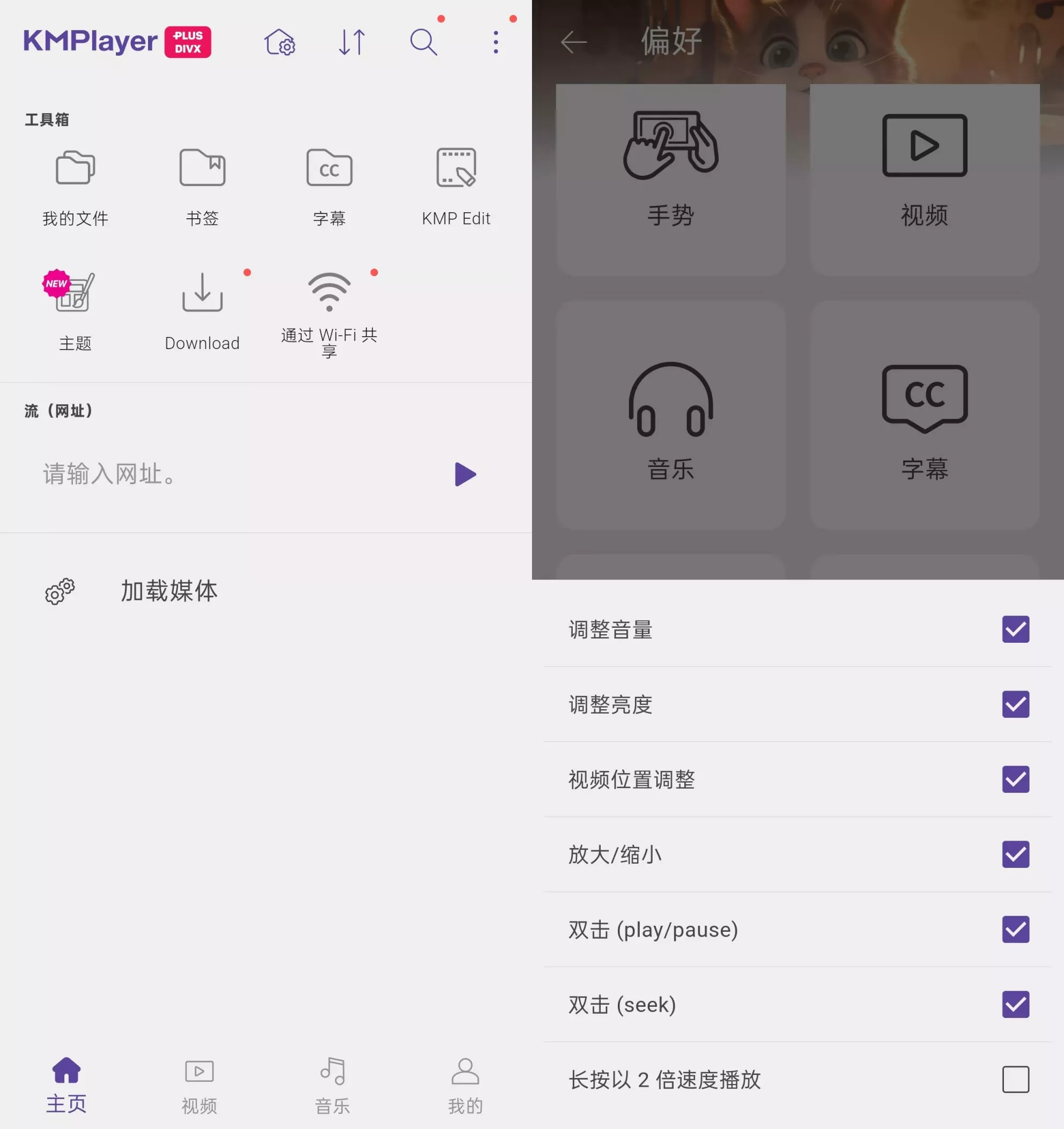 KMPlayer Plus(Divx)_v35.11.251 解锁VIP会员功能版APP